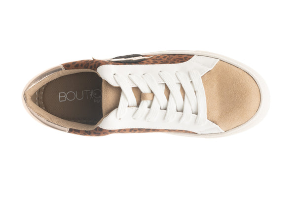 Bolt Leopard Print Sneakers