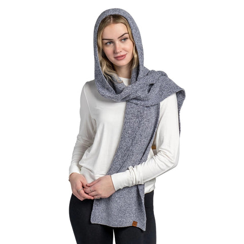 Beyond Soft Chenille Hooded Scarf