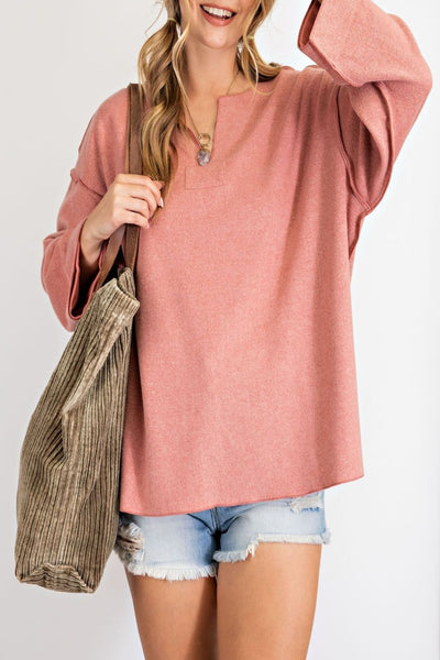 Best Part Brushed Knit Pullover Sweater
