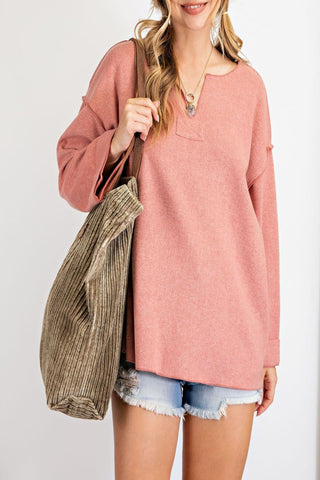 Best Part Brushed Knit Pullover Sweater