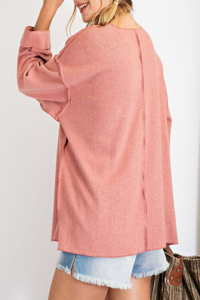 Best Part Brushed Knit Pullover Sweater