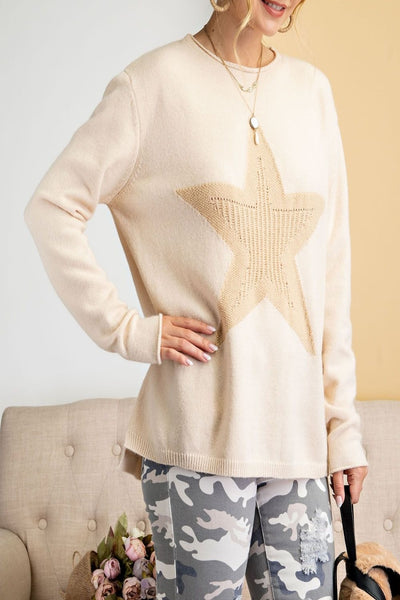 Starlight Soft Knit Star Sweater
