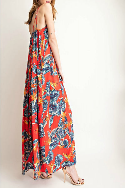 Atlantis Tropical-Print Maxi Dress