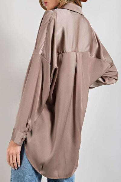 Day By Day Tab Collar Blouse