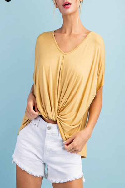 Modal Twisted Front Top