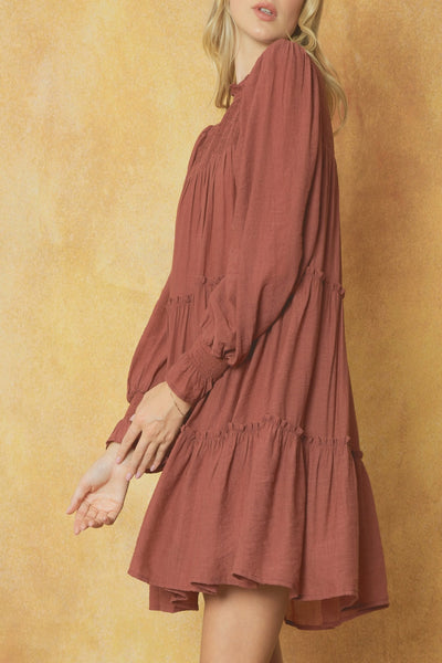 As Lovely As You Tiered Mini Dress