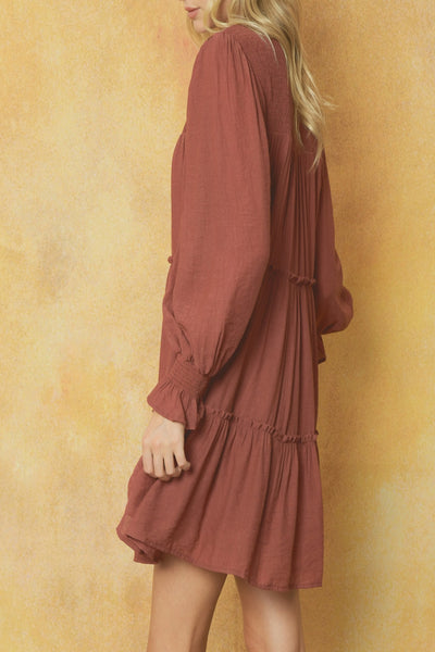 As Lovely As You Tiered Mini Dress