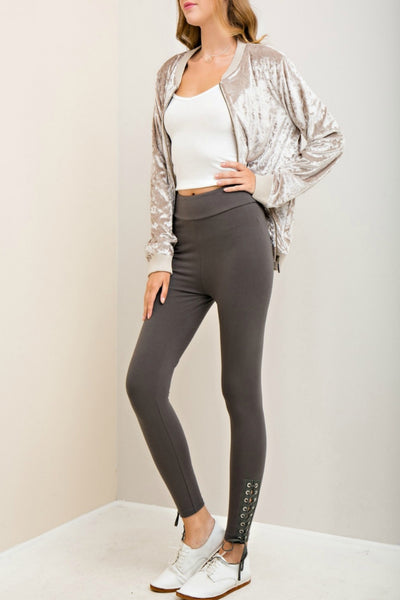 Lace Up Detail Leggings