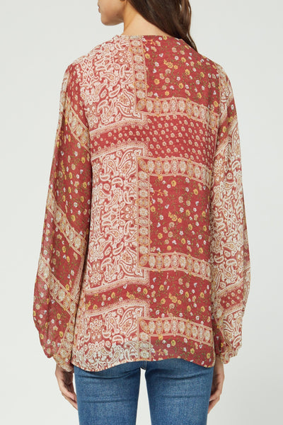 With Love Paisley Print Top
