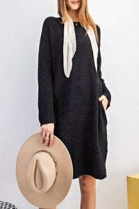 Wrap Me Up Ribbed Sweater Dress