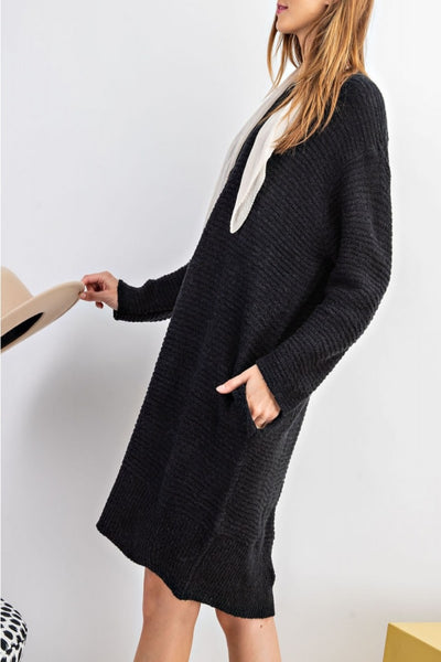 Wrap Me Up Ribbed Sweater Dress