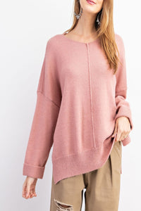 Infinity Soft Brushed-Knit Sweater