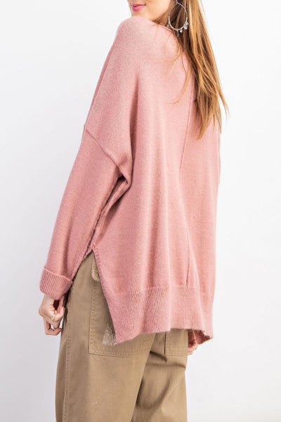 Infinity Soft Brushed-Knit Sweater