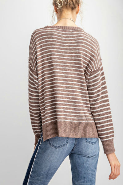 Bucket List Soft Striped Sweater