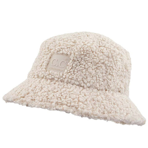 C.C Faux Sherpa Bucket Hat