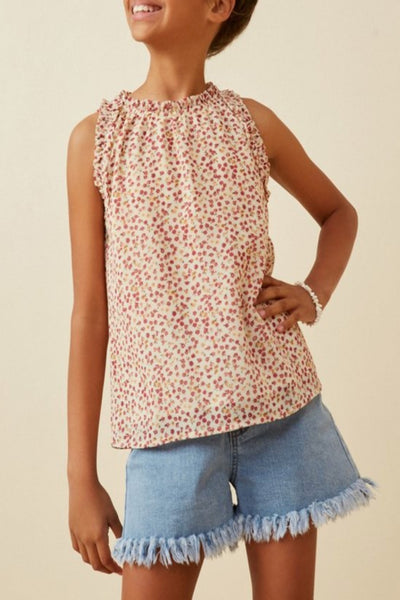 Willows Ditsy Floral Print Top