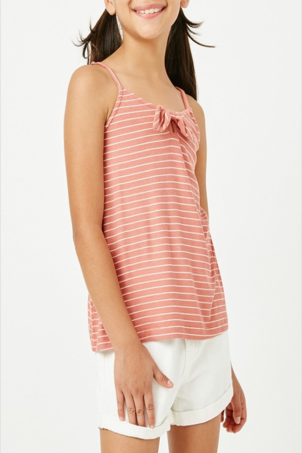 Lean On Me Striped Spaghetti Strap Tank Top