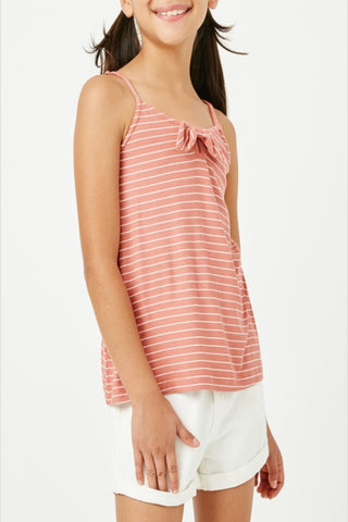Lean On Me Striped Spaghetti Strap Tank Top