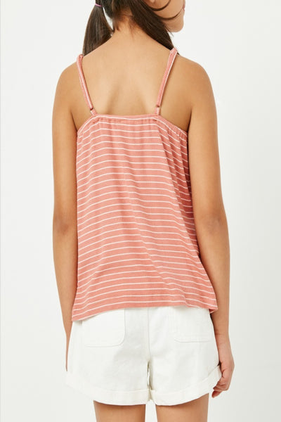 Lean On Me Striped Spaghetti Strap Tank Top