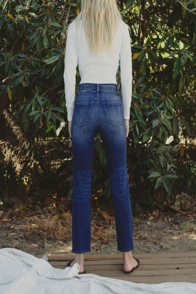 Chloe KanCan High-Rise Slim Straight Jeans