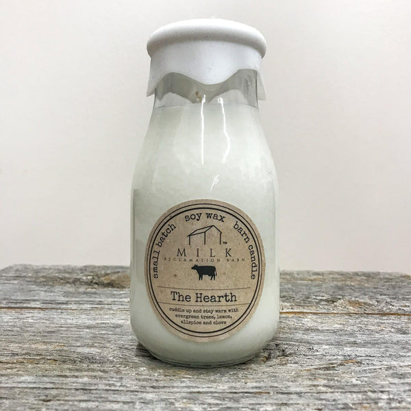 Milk Reclamation Barn Milk Bottle Candle