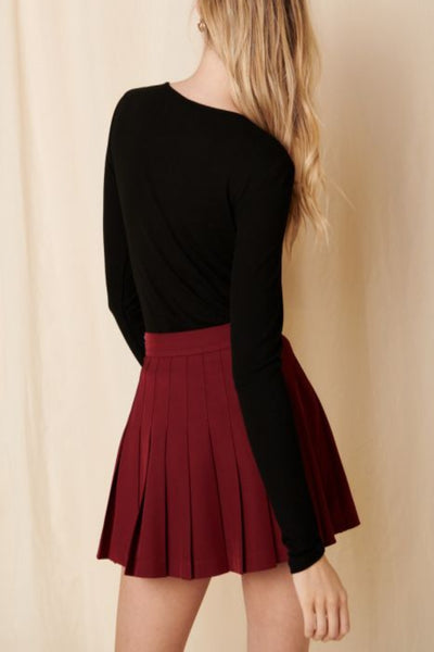Feelin' Myself Ribbed Front Slit Top