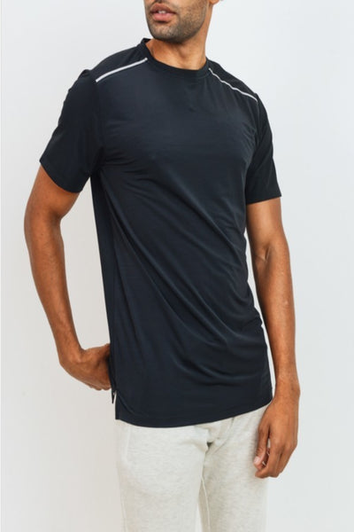 Caught Up Split Perforated Tee