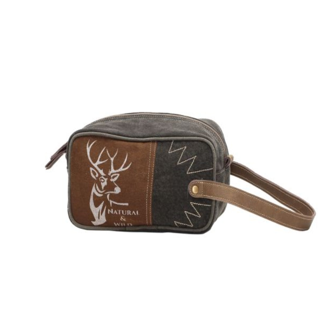 Myra Wild Reindeer Shaving Kit Bag
