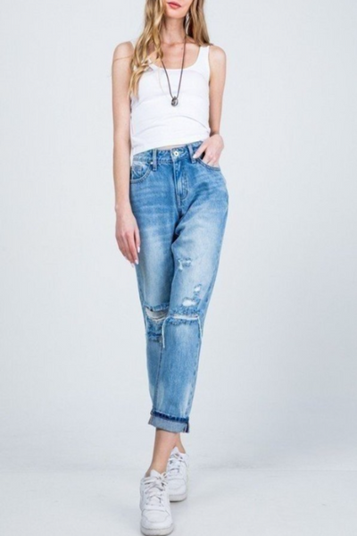 Ella Mid-Rise Relaxed Skinny Jeans