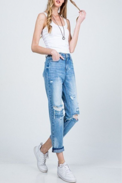 Ella Mid-Rise Relaxed Skinny Jeans