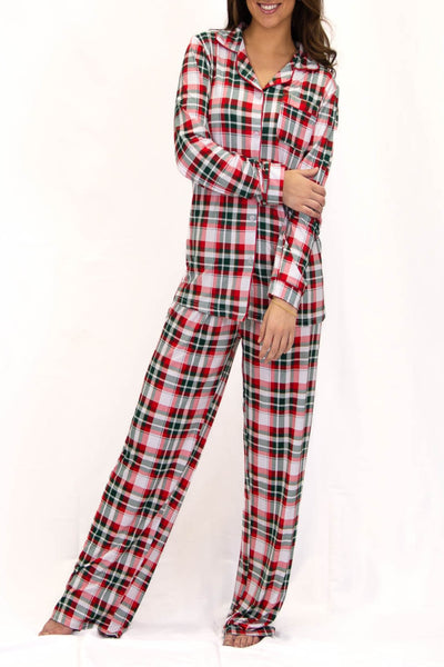 Women's Mansfield Plaid Button Up Sleep Shirt