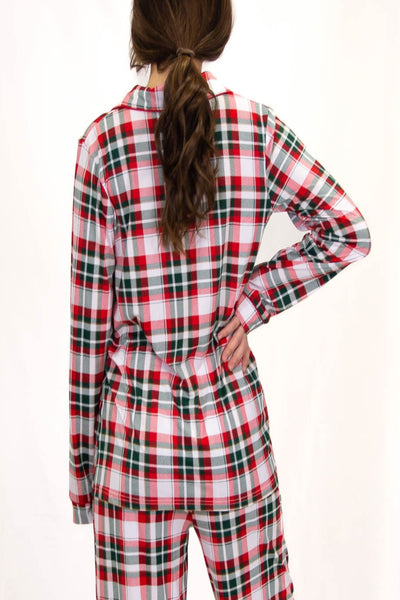 Women's Mansfield Plaid Button Up Sleep Shirt