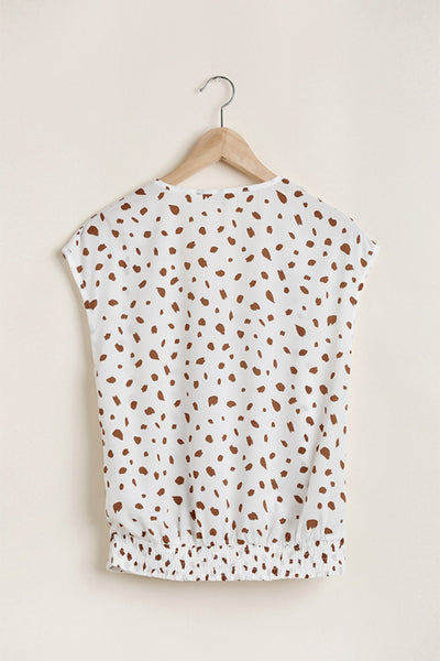 Dalmatian Print Crossbody Top