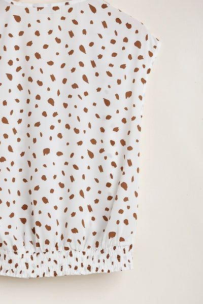 Dalmatian Print Crossbody Top