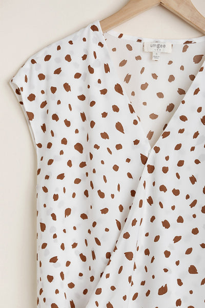 Dalmatian Print Crossbody Top