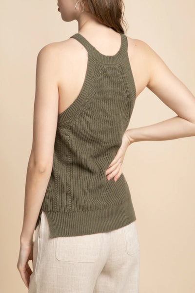 Picture Of You Ribbed Sweater Halter Top