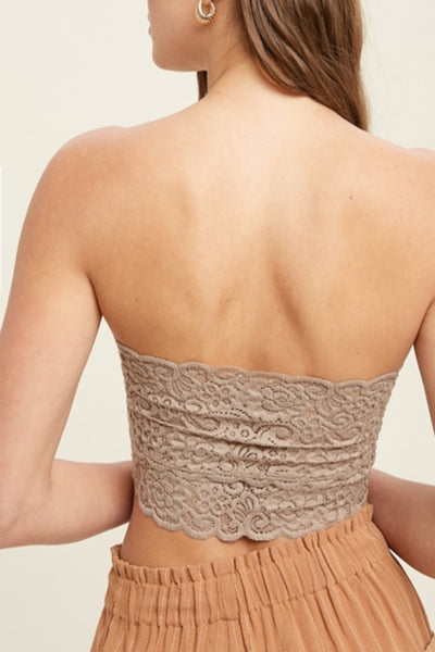 In Bloom Scallop Lace Bandeau